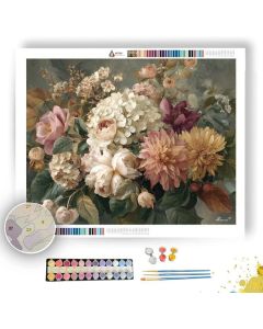 RETRO FLORAL - Paint by Numbers Full Kit