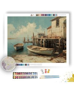 OLD COAST HARBOR - Paint by Numbers Full Kit