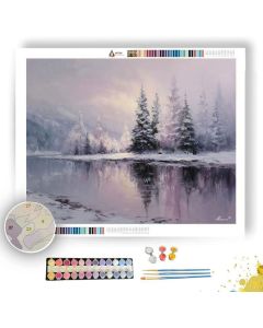 FROZEN LAKE - Paint by Numbers Full Kit