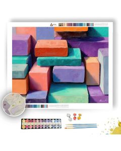 PLAYFUL BLOCKS - Paint by Numbers Full Kit