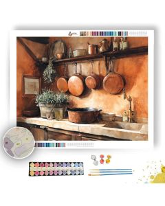 RUSTIC KITCHEN - Paint by Numbers Full Kit