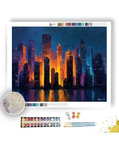 NIGHT TOWERS - Paint by Numbers Full Kit