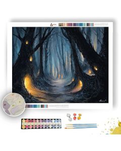 DARKENED FOREST - Paint by Numbers Full Kit
