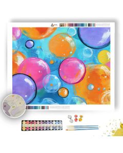 DOODLE BUBBLE FUN - Paint by Numbers Full Kit