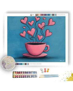 DOODLE CUP OF JOY - Paint by Numbers Full Kit