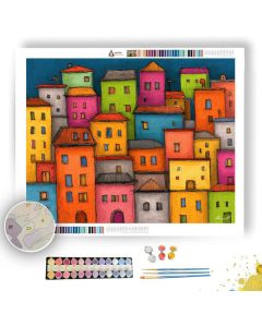 DOODLE CITY BLOCKS - Paint by Numbers Full Kit