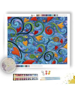 DOODLE WINDY DAY - Paint by Numbers Full Kit