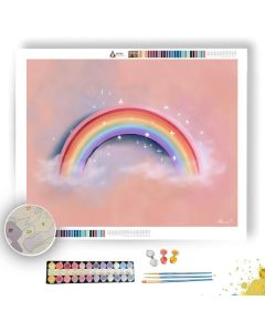 DOODLE RAINBOW ARC - Paint by Numbers Full Kit