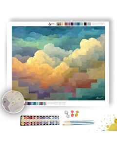 SOFT MODERN CLOUDS - Paint by Numbers Full Kit