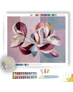 MODERN BLOOM SHAPES - Paint by Numbers Full Kit
