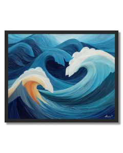 MODERN WAVE MOTION - FRAMED