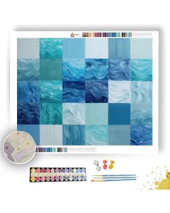 MODERN WAVE GRID - Paint by Numbers Full Kit