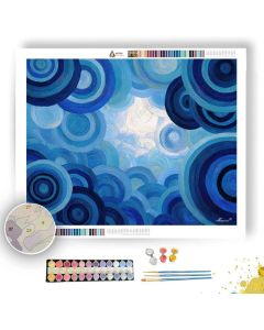 MODERN SKY CIRCLES - Paint by Numbers Full Kit