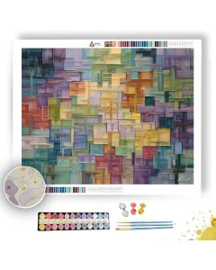 MODERN FLOW GRID - Paint by Numbers Full Kit