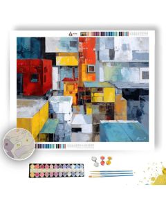 MODERN STREET ABSTRACT - Paint by Numbers Full Kit