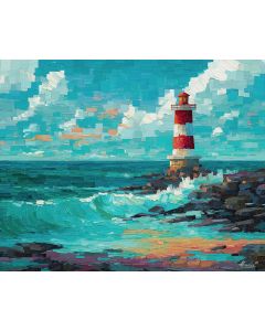 PIXEL LIGHTHOUSE SHORE
