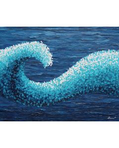 PIXEL OCEAN WAVE LINE