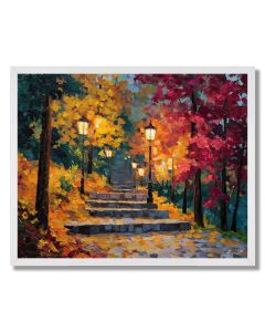 AUTUMN HILL LANTERNS - FRAMED