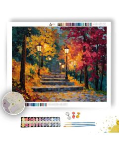 AUTUMN HILL LANTERNS - Paint by Numbers Full Kit