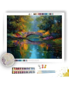 BRIDGE OVER BLUE SILENCE - Paint by Numbers Full Kit