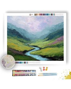 VALLEY OF SOFT RIVERS - Paint by Numbers Full Kit