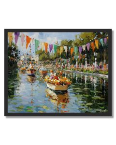 SPRING RIVER PARADE - FRAMED