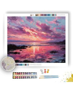 COASTAL CARNATION SKY - Paint by Numbers Full Kit