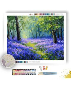 BLUEBELLS IN THE CLEARING - Paint by Numbers Full Kit