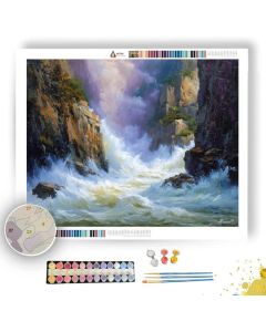 TIGER LEAPING GORGE VORTEX - Paint by Numbers Full Kit