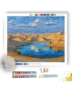 DUNHUANG DESERT MIRAGE - Paint by Numbers Full Kit