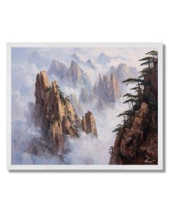 MIST OF HUANGSHAN PEAKS - FRAMED