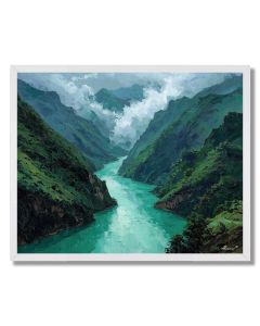 JADE RIVER THROUGH YUNNAN - FRAMED