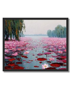 THE LOTUS LAKE OF WUHAN - FRAMED