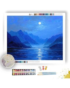 MOONLIGHT OVER THE YANGTZE - Paint by Numbers Full Kit