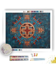 FIRE CREST SYMBOL - Paint by Numbers Full Kit