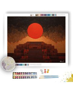 AZTEC BLOOD MOON - Paint by Numbers Full Kit