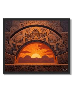AZTEC SUNRISE RIDGE - FRAMED