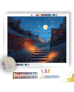 AZTEC NIGHT PATH - Paint by Numbers Full Kit