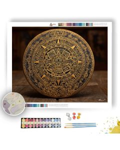 GOLDEN SERPENT DISC - Paint by Numbers Full Kit