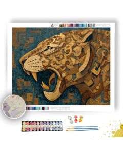 AZTEC JAGUAR GUARDIAN - Paint by Numbers Full Kit