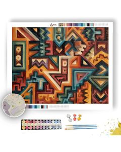 TRIBAL WIND PATTERNS - Paint by Numbers Full Kit