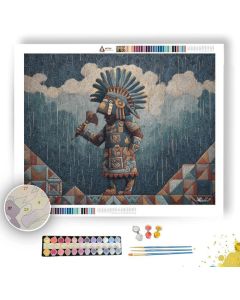 AZTEC RAIN CALLER - Paint by Numbers Full Kit