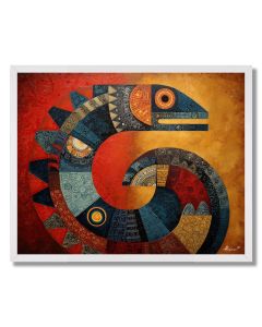 MOON SERPENT RISE - FRAMED
