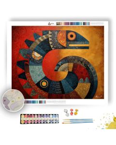 MOON SERPENT RISE - Paint by Numbers Full Kit