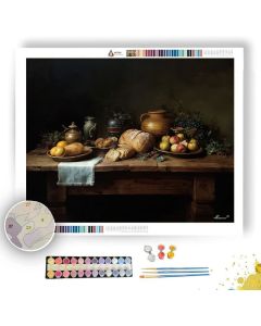 BAROQUE HARVEST TABLE - Paint by Numbers Full Kit