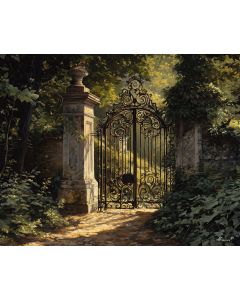 SHADOWED GARDEN GATE