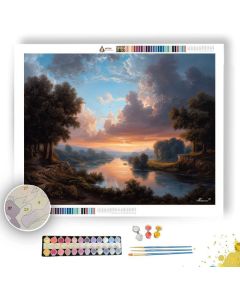 BAROQUE RIVER GLOW - Paint by Numbers Full Kit