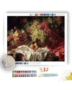 BAROQUE FRUIT CASCADE - Paint by Numbers Full Kit