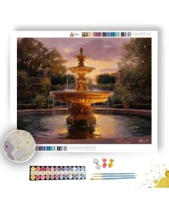 THE GOLDEN FOUNTAIN - Paint by Numbers Full Kit