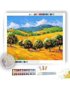 CITRUS ORCHARD HILLS - Paint by Numbers Full Kit